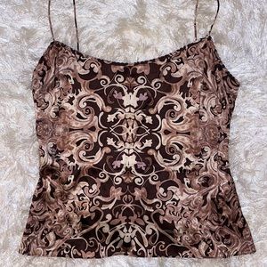 Beautiful brown Elie Tahari top🤎🤍